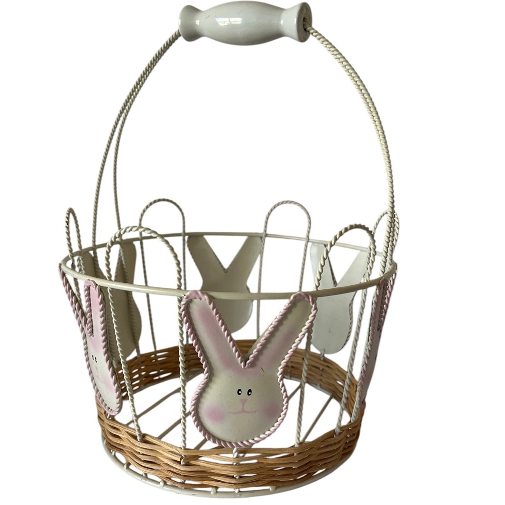 Easter Bunny Wire Basket